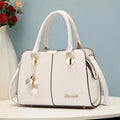 Bolsa Feminina Luxuosa de Couro Estilo Europeu