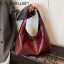 Bolsa Feminina de Ombro Aspecto de Couro Fashion e Elegante